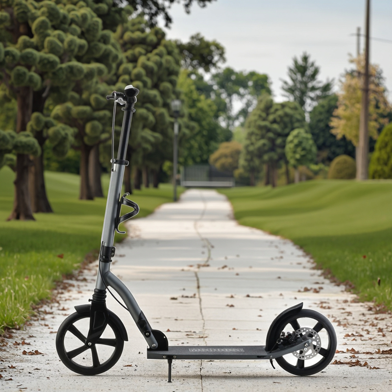 Foldable Adult Kick Scooter with Front