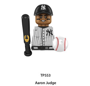 Sports Athlete Mini Building <strong>Block</strong> Figures, Desktop Collectible Ornament with Bat &amp; Ball Accessories - Product Image 3