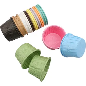 Heat Resisting Mini Biodegradable Non Stick Baking Cupcake Liners Oven Cake Cup Disposable Souffle Cups Paper Medicine Cups