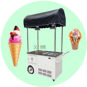 Chariot de bar à barbe à papa en coton pour fête d'anniversaire 2025, mini chariot en bois pour crème glacée, bonbons et nourriture, à vendre - Product Image 1