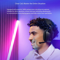Casque de jeu sans fil supra-auriculaire Logitech G321 avec annulation active du bruit en mode double 5.2, microphone détachable, 20 heures d'autonomie