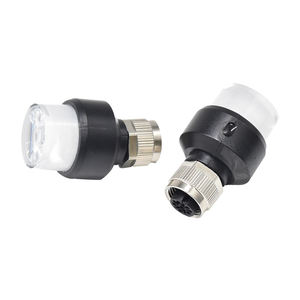 Conector Circular M12 de Alta Calidad, Código A, 6 Pines, Enchufe Hembra con Lente LED, IP67 Impermeable, Bloqueo de Rosca, Contactos Chapados en Oro - Product Image 4