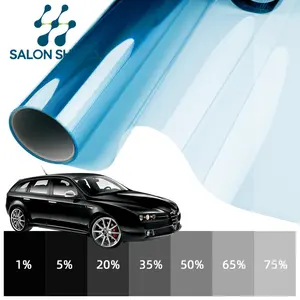 Film kaca mobil terpolarisasi, rol Film kaca mobil berwarna hitam 5% 20% 35% 50%, Film kaca mobil penolakan UV tenaga surya