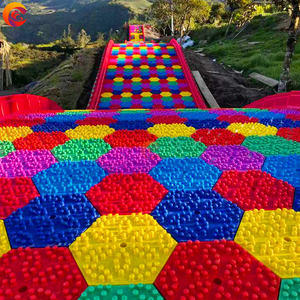 Juegos de parque de atracciones para patio trasero señorial, Tobogán de arcoíris de plástico PP, Tobogán de montaña largo en <span class=keywords><strong>Ecuador</strong></span> - Product Image 6