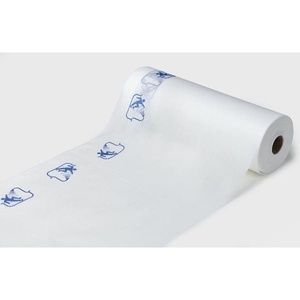 Rotoli di tappetini per doccia in PP vergine antistrappo 40x65 cm, barriera igienica con stampa logo personalizzata per bagni ospedalieri - Product Image 1