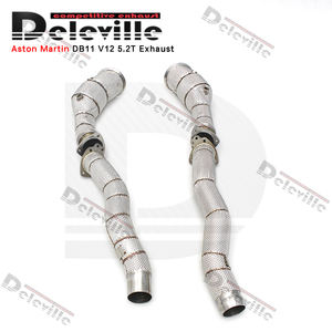 성능 다운 프론트 파이프 애스턴 마틴 DB11/DBS/밴티지 V12 5.2T 2017-2024 히트 실드 케이트 다운 파이프 SUS304 프론트 파이프 - Product Image 6