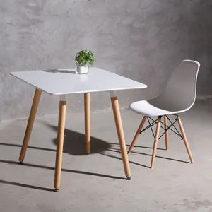 现代家具新产品便宜的现代4把椅子木制餐桌套装