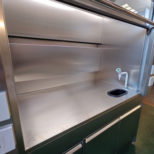 Cappa aspirante personalizzabile in acciaio inox a prova di esplosione illuminazione a LED PP lavello emergenza occhiale fascia Bio aria per la pulizia delle attrezzature - Product Image 5