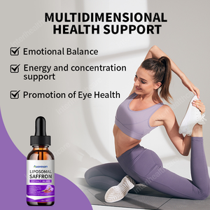 Extrait de Safran Liposomal OEM ASAP, Liquide Naturel Biologique, Gouttes de Safran Liposomal avec Ashwagandha, Curcuma et Zinc pour l'Humeur - Product Image 2