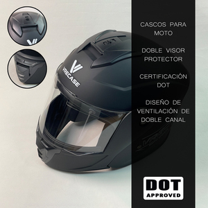 Casco de Motocicleta Abatible Vrecase con Visera y Certificación DOT, Forro Extraíble y Lavable - Product Image 4