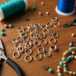 Anelli di congiunzione classici lucidi e resistenti Ilan da 20 mm in metallo bianco per la creazione di gioielli - Product Image 2