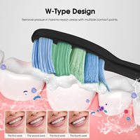 Brosse à dents électrique sonique pour adultes de haute qualité, étanche IPX7