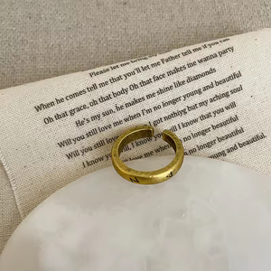 Factory Wholesale Luxury Design Big Geometric Shape <b>Rings</b> 18k Gold Plated <b>Ring</b> Jewelry for Women - Product Image 6