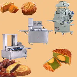 Manufacturer Processing Line Double Filling Mooncake Machine Date Filled Maamoul Encrusting Machine Tray Aligning Machine