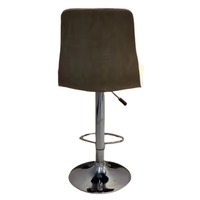 Tabouret de bar en cuir au design moderne à motifs diamants, à usage commercial, avec base réglable pour la maison et les hôtels
