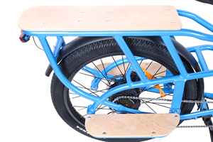 Vélo électrique cargo à deux <span class=keywords><strong>roues</strong></span> avec cadre en alliage d'aluminium et barre de protection - Product Image 4