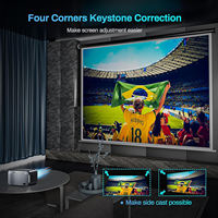 Projecteur portable Veacine C1 Gray MINI 300 ANSI Full HD 1080P Android 12 LED pour cinéma maison et extérieur