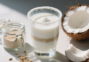 Polvere di Crema di Cocco per Bevande al Pinoli, Confezionata in Sacchetto per Caffè, Tè al Latte, Formula Non Lattiera - Product Image 6