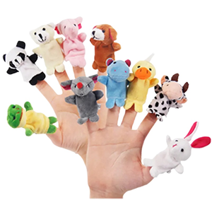 Muñecos de Peluche de Mano Completa al por Mayor, Títeres de Dedo, Relleno de Algodón PP, Juguetes Educativos de Animales para Contar Historias, Diseño Personalizado - Product Image 1
