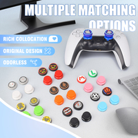 Coque en silicone antidérapante PS5 pour console de jeu Joystick analogique Thumb Grip Extender Replacement Cover Case