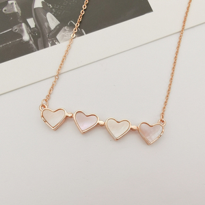<span class=keywords><strong>Collar</strong></span> con Colgante <span class=keywords><strong>de</strong></span> Corazón <span class=keywords><strong>de</strong></span> Plata <span class=keywords><strong>de</strong></span> Ley 925 con Cuatro Métodos <span class=keywords><strong>de</strong></span> Uso, Trébol, Concha, Bonito para Mujer, Regalos <span class=keywords><strong>de</strong></span> Joyería para Bodas y Fiestas - Product Image 3