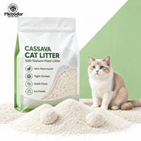Litière pour chat en cassava et tofu, anti-odeur, fournisseur OEM