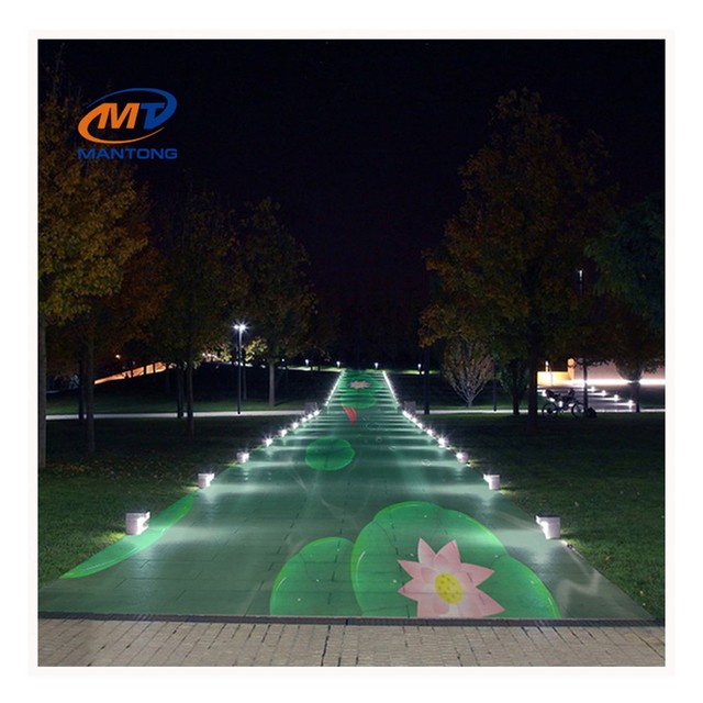 Outdoor Holographic Lighting Interactive Projection Mapping Projector Interactive Floor Projector
