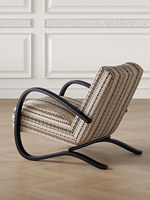 Fauteuil en tissu style antique avec éponge haute densité pour petit appartement, salon, balcon - Mobilier de maison individuel décontracté et confortable