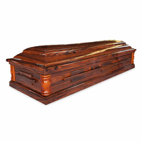 Ataúd de Madera MDF Qianrui, Elegante Estilo Europeo, Ataúd para Adultos, Duradero, Hecho a Mano, Artículos Funerarios de Madera para Funerarias, Venta de Fábrica