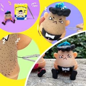 Mainan Penghilang Stres Gaya Baru, Gantungan Kunci Penarik Komedo, Alat Penghilang Komedo Lucu Terbuat dari Plastik Tahan Lama - Product Image 6