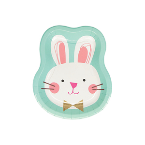 ชุดอุปกรณ์บนโต๊ะอาหารกระดาษสำหรับงานปาร์ตี้อีสเตอร์แบบกำหนดเอง จานกระดาษ แก้วน้ำ ผ้าเช็ดปาก ผ้าปูโต๊ะสำหรับงานปาร์ตี้อีสเตอร์ - Product Image 3