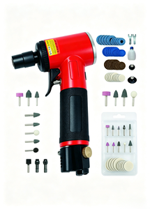 Amoladora neumática con mandril de 3/6 mm, 15000 RPM, 61 accesorios, máquina pulidora de metales, alta velocidad, estabilidad, precisión y control. - Product Image 4