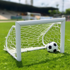Barret Pair <b>Mini</b> Football <b>Goals</b> 90x60cm Steel Pipe 80mm With Nets Included Training Equipment - Product Image 3