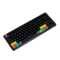 Keyboard Gaming Mekanik Dual-Mode Ajazz K870T 87-Tombol Nirkabel 2.4G Berkabel dengan Lampu Latar RGB