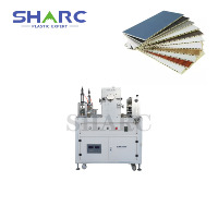 Machine à fabriquer des plafonds en PVC plastique SHARC, machine d'extrusion de panneaux décoratifs en PVC à grande vitesse avec moule