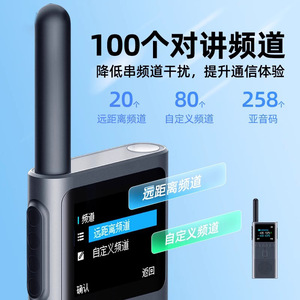 Radio Portátil Mijia Walkie Talkie 2S, Ultrafino (15 mm), Ultraligero (130 g), para Viajes, Esquí y Actividades al Aire Libre - Product Image 3