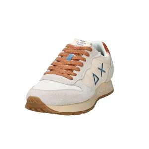 Sun68 Men's <b>Sneakers</b> Z36104 Cream 3 Cm Heel <b>Canvas</b> Trendy Shoes - Product Image 3