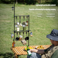 Support de lampe multifonctionnel détachable KingGear pour camping en extérieur, support de rangement, support de lampe suspendu