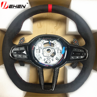 Volant de course sport pour Toyota Supra GR A90 MKV MK5 MK4 2020-2025, en cuir perforé et fibre de carbone
