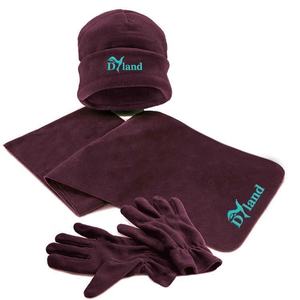 <span class=keywords><strong>Ensemble</strong></span> bon marché personnalisé <span class=keywords><strong>pour</strong></span> <span class=keywords><strong>homme</strong></span> : <span class=keywords><strong>bonnet</strong></span>, écharpe et gants en polaire unie avec logo brodé - Product Image 3