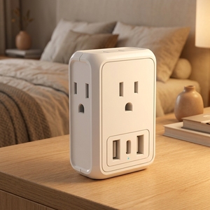 Convertisseur de <span class=keywords><strong>prise</strong></span> secteur transfrontalier NYT RO-171, nouveau standard américain avec ports USB, style américain, provenance Chine - Product Image 2