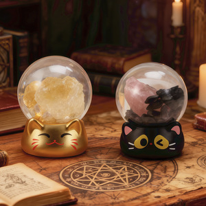 Figuras de Cristal Sorpresa de Yu Mo Craft, Mini Adorno de Gato, Regalo para Decoración del Hogar, Juguete Coleccionable - Product Image 3