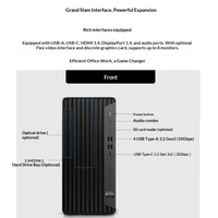Ordinateur de bureau professionnel haute performance HP Elite Tower 800/880 G9, processeur Core I7-13700, RAM DDR5, SSD pour la conception graphique et le CAO