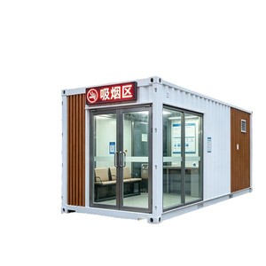 Contenedor de Acero para Sala de Fumadores, Área de Descanso Móvil para Exteriores con Ventilación - Product Image 1