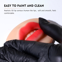 WenShen usine haute qualité Latex maquillage permanent pratique visage naturel fausse peau 3D lèvre modèle tatouage pratique peau