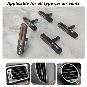 Logo personalizzato piccola scatola di legno diffusore di ricarica di olio essenziale per auto profumo per auto diffusore in legno deodorante Clip di sfiato dell'aria - Product Image 3