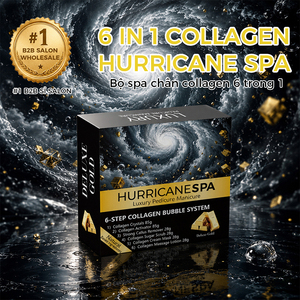 Kit de Spa para Pies de Colágeno Dorado Premium, Sistema de Manicura y Pedicura Deluxe 6 en 1 con Burbujas, Paquete Personalizado para Salón, Marca ODM, Venta al Por Mayor - Product Image 2