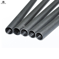 Tube en fibre de carbone 3K à 100 % avec dimensions OD/ID de haute précision, fabriqué par le fabricant