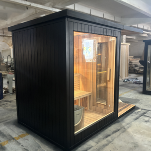 Sauna en <span class=keywords><strong>bois</strong></span> de qualité haut de gamme Sauna de <span class=keywords><strong>jardin</strong></span> <span class=keywords><strong>Douche</strong></span> 4-6 personnes - Product Image 6