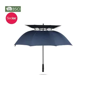 Paraguas de golf grande personalizado con logotipo único de doble capa Extra